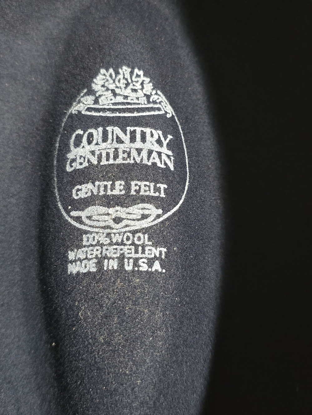 Country Gentleman Navy Felt Fedora - Picture 5 of 8